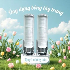 ỐNG ĐỰNG BÔNG TẨY TRANG TRÒN / VUÔNG VINASU VNS 303
