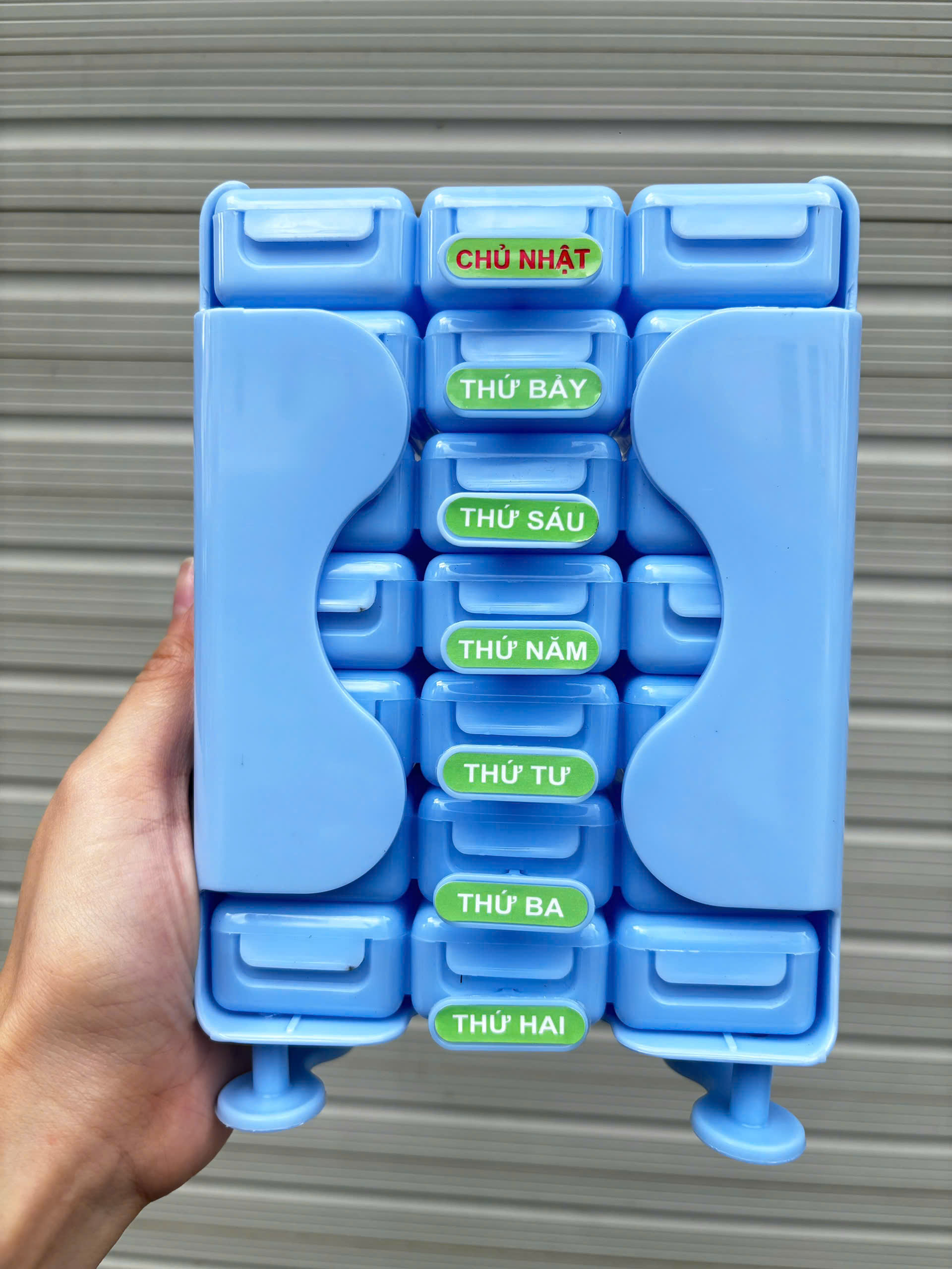 Hộp Chia Thuốc 7 Ngày Thông Minh 3 Ngăn/4 Ngăn Sáng Trưa Chiều Tối PHIÊN BẢN PREMIUM VNS308 - Ảnh 5